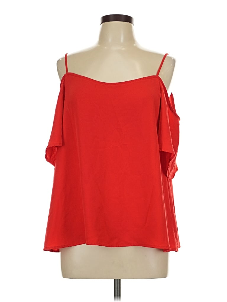 Pre-owned Bp. Sleeveless Blouse In Red