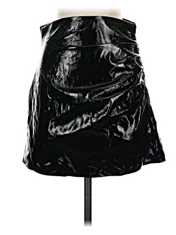 Zara Faux Leather Skirt (view 1)