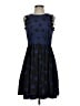 Corey Lynn Calter 100% Polyester Polka Dots Blue Casual Dress Size 4 - photo 1
