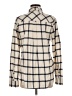 J.Crew 100% Cotton Checkered-gingham Ivory Long Sleeve Button-Down Shirt Size 8 - photo 2