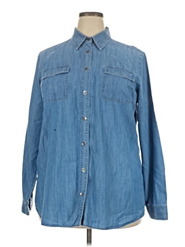 Market and Spruce Long Sleeve Button-Down Shirt (view 1)
