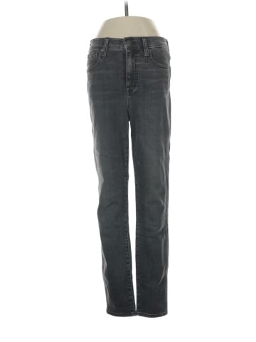 Madewell 10" High-Rise Skinny Crop Jeans in Oakwood Wash (view 1)