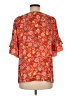 Ann Taylor LOFT 100% Polyester Orange 3/4 Sleeve Blouse Size M - photo 2