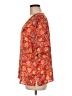 Ann Taylor LOFT 100% Polyester Orange 3/4 Sleeve Blouse Size M - photo 5