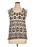 INC International Concepts Aztec Or Tribal Print Brown Sleeveless Blouse Size XL - photo 1