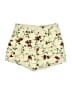 Honey Punch 100% Polyester Floral Ivory Shorts Size M - photo 2
