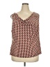 Calvin Klein Brown Sleeveless Blouse Size 2X - photo 1