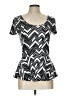 Bongo Black Short Sleeve Top Size L - photo 1