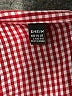 Shein 100% Polyester Checkered-gingham Red Short Sleeve Blouse Size 8 - 10 - photo 7