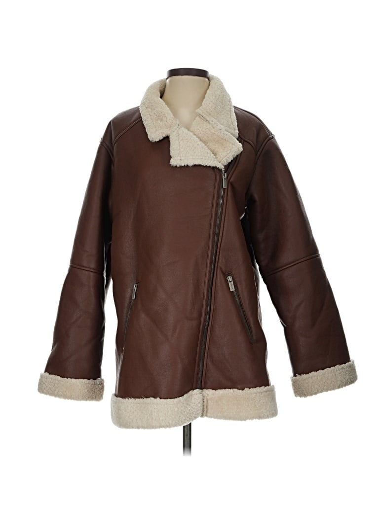 Pre-owned Splendid Coat In Brown