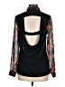 Self Esteem Floral Purple Long Sleeve Blouse Size M - photo 2
