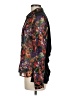 Self Esteem Floral Purple Long Sleeve Blouse Size M - photo 5