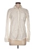 Fox 100% Cotton Polka Dots Ivory Long Sleeve Blouse Size M - photo 1