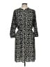 H&M Animal Print Black Gray Casual Dress Size 12 - photo 1