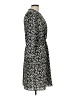 H&M Animal Print Black Gray Casual Dress Size 12 - photo 4