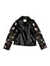 Hannah Banana 100% Polyester Floral Black Jacket Size 8 - photo 1