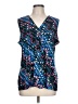 Dana Buchman Blue Sleeveless Blouse Size L - photo 1