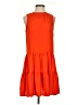 New Look 100% Polyester Solid Orange Casual Dress Size 2 - photo 1