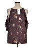 Eyeshadow Burgundy Short Sleeve Blouse Size 1X - photo 2