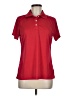 Hanes 100% Polyester Red Short Sleeve Polo Size M - photo 1