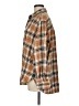 Gap 100% Cotton Plaid Brown Long Sleeve Button-Down Shirt Size M - photo 5