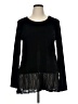 Signature Studio Black Long Sleeve Top Size XL - photo 1