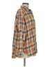 Gap 100% Cotton Plaid Brown Long Sleeve Button-Down Shirt Size M - photo 4