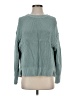 American Eagle Outfitters 100% Cotton Solid Teal Pullover Sweater Size S - photo 1
