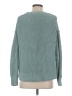 American Eagle Outfitters 100% Cotton Solid Teal Pullover Sweater Size S - photo 2
