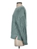 American Eagle Outfitters 100% Cotton Solid Teal Pullover Sweater Size S - photo 5