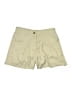 Unbranded 100% Polyester Solid Gold Khaki Shorts Size L - photo 1