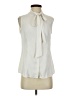 Anne Klein 100% Polyester Ivory Sleeveless Blouse Size 2 - photo 1