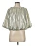 THML 100% Polyester Silver 3/4 Sleeve Blouse Size M - photo 1
