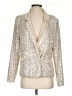 Mable 100% Polyester Metallic Silver Blazer Size S - photo 1