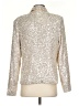 Mable 100% Polyester Metallic Silver Blazer Size S - photo 2