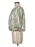 THML 100% Polyester Silver 3/4 Sleeve Blouse Size M - photo 5