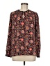 Ann Taylor LOFT 100% Polyester Floral Black Brown Long Sleeve Blouse Size M (petite) - photo 1