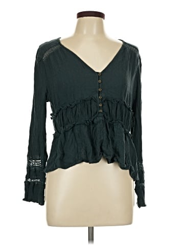 American Eagle Outfitters Long Sleeve Blouse (view 1)