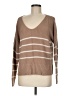 Lucky Brand Stripes Brown Pullover Sweater Size M - photo 1