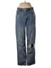 We the Free 100% Cotton Hearts Blue Jeans Size 27 waist - photo 1