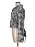 Studio F Checkered-gingham Black Long Sleeve Button-Down Shirt Size L - photo 5