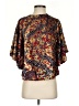 Topshop Brown Short Sleeve Blouse Size 2 - photo 1