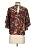 Topshop Brown Short Sleeve Blouse Size 2 - photo 2