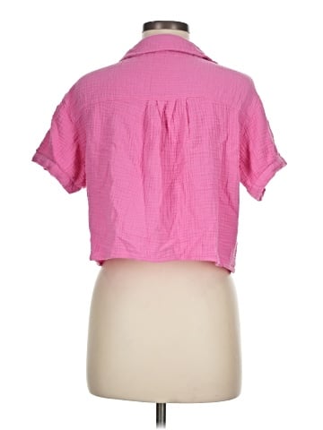 Love Notes Short Sleeve Button-Down Shirt (view 2)