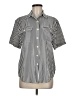 Alice Stuart Stripes Black Short Sleeve Blouse Size M - photo 1