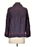 J.Crew Collection 100% Silk Polka Dots Blue 3/4 Sleeve Silk Top Size S - photo 2