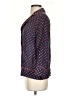 J.Crew Collection 100% Silk Polka Dots Blue 3/4 Sleeve Silk Top Size S - photo 5