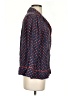 J.Crew Collection 100% Silk Polka Dots Blue 3/4 Sleeve Silk Top Size S - photo 4