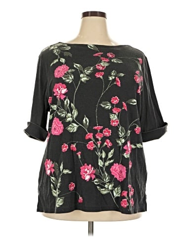 Karen Scott 3/4 Sleeve Blouse (view 1)