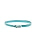 Unbranded 100% Leather Teal Leather Belt Size 31 waist - photo 1